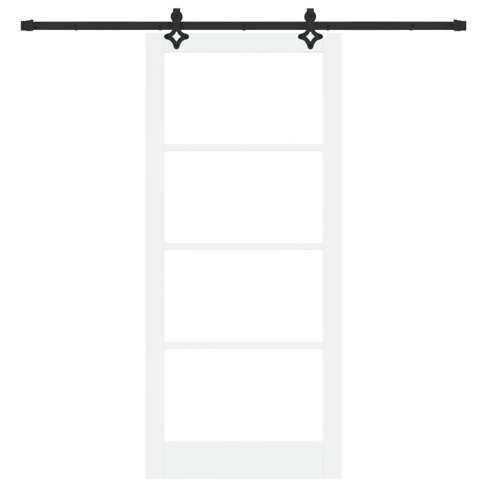 Puerta corrediza blanca, madera pino y metal, moderna y elegante. Ideal para salas y comedores. Sistema deslizante manual, fácil instalación, incluye herrajes. Solo interior, máxima durabilidad y esti