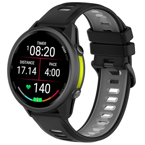 Gheper 22MM �E�H�b�`�o���h compatible with Garmin Forerunner 970/935/945/955/965/265/255/265 Music/255 Music/Vivoactive 4/Venu 3/Foreru