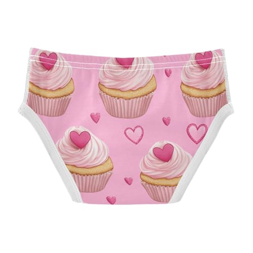 Wusikd Cute Pink Cupcakes Boys' Underwear Cotton Heart Boys Briefs Soft Toddler Underwear 2T2