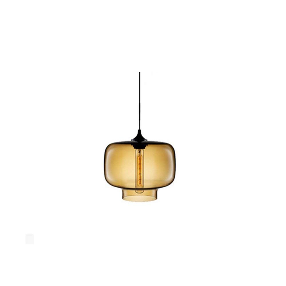 WJSW EasyGame-Modern Pendant Light Glass Chandelier E27 Base,220V, Bulb not Included (Grey)