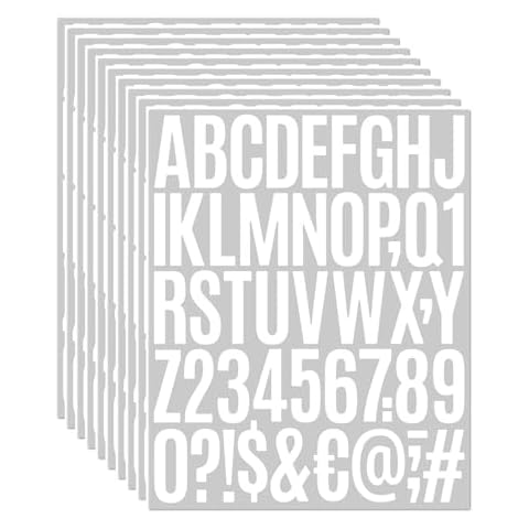 Jiepuxiter 2-inch Vinyl Letter Stickers Cover