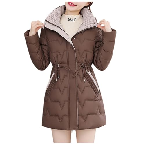 Manteau chaud contre le froid veste matelassée longue femme