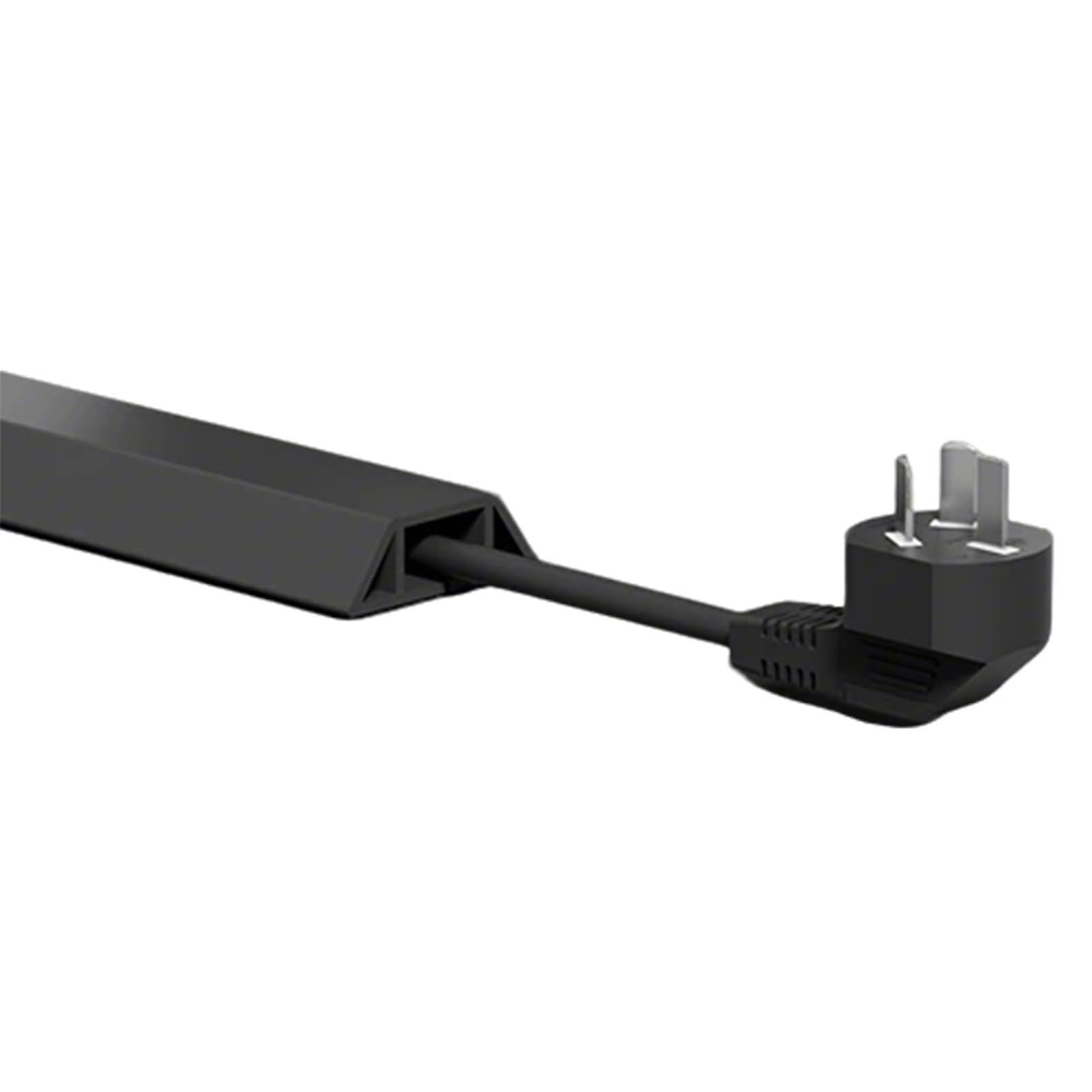 Cubrecables De Suelo De PVC Blando para Mascotas, Gestión De Cables Autoadhesiva Trapezoidal para El Hogar, para Oficina En Casa O Entornos Exteriores(Negro,3M)