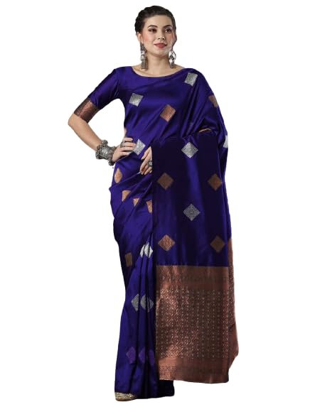 Image of Flosive Women's Fabulous Mix Color Kanjivaram Sona Chandi Silk Saree