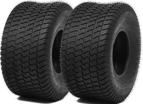 YITAMOTOR 20x10.00-8 Lawn Mower Tires (Set of 2) 4 Ply Tubeless Tractor Turf Tire 20x10.00x8 Lawnmower Tires Fits Most Lawn & Garden Vehicle 1190LBS Capacity