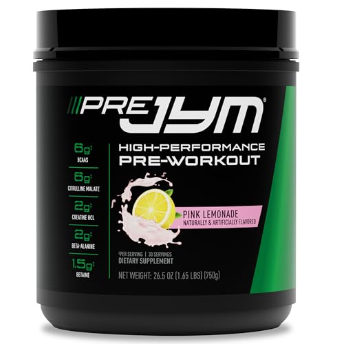 Image of JYM Supplement Science Pre JYM Pink Lemonade Pre Workout Powder for Men & Women, BCAAs, Nootropics, Creatine HCI, Citrulline, Beta-Alanine, Betaine, Taurine, Huperzine, 30 Servings