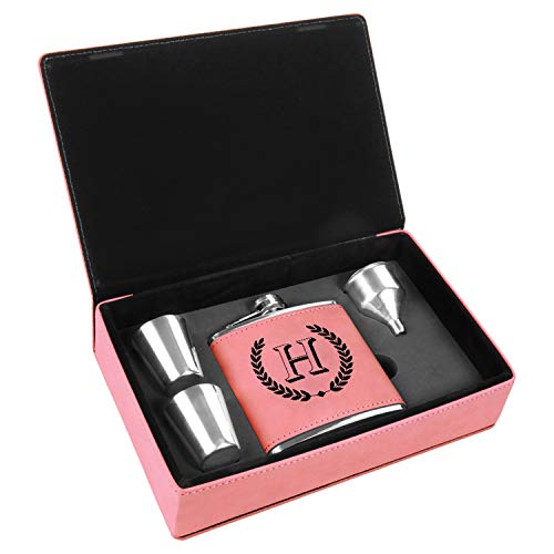 Personalized Leather Flask