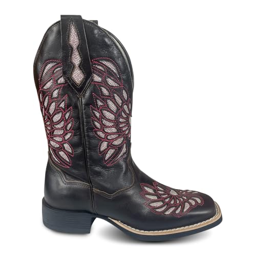 Qual a Melhor Bota Texana Feminina de 2025? Melhores Ranking 7 Bota Feminina Texana Country Couro Legítimo Cano Alto Americana Paint Horse (Vermelho, BR, Adulto, Numérico, 39)