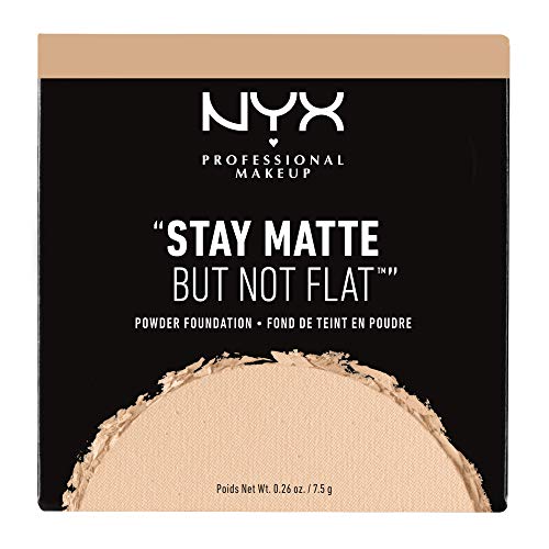 Nyx Professional Makeup Stay Matte But Not Flat Powder Foundation, Medium Beige #TOP3