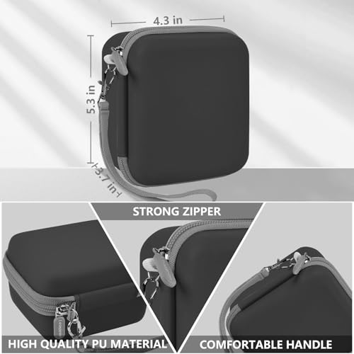 Image of Leayjeen Kids Camera Case Compatible with Dylanto /GKTZ /HiMont /CAMCLID /ESOXOFFORE Kids Instant Print Camera, for 1080P Printed Photos,Christmas Gifts and Birthday Gifts for Kids（Black）(Case Only)