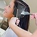 Mudder 4 Pcs Balayage Highlighting Board and Brush Kit 1 Hair Dye Brush and 3 Balayage Highlighting Board with Teeth Black Hair Dye Comb for Women Hairstylist Accessories