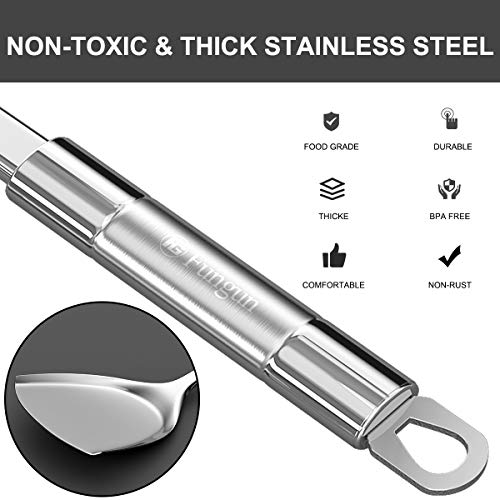 Stainless Steel Kitchen Utensil Set- Fungun 28 Pcs Cooking Utensils - Nonstick Kitchen Utensils Cookware Set with Spatula - Best Kitchen Gadgets Kitchen Tools Kitchen Accessories
