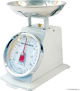 Cream 3kg Stainless Steel Analogue Retro Traditional Kitchen Weighing Scales