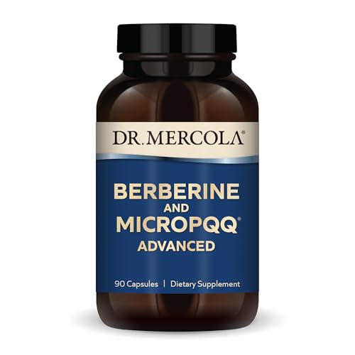 Dr. Mercola Berberine and MircoPQQ Advanced 90 Servings (90 Capsules) Dietary Supplement Supports Immune and Organ Health Non GMO