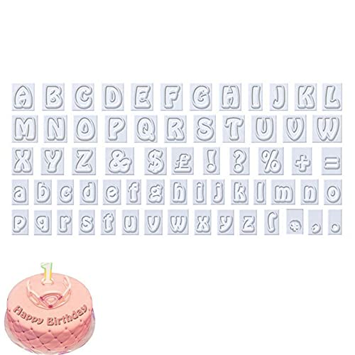 64 Pièces Ensemble Emporte Pièces Fondant Petit Emporte Pièce Lettres Accessoires Pâtisserie Gâteaux Signes Ponctuation Lettres Lettres Emporte Pièce Fondant Accessoires Cuisson Décoration Gâteaux Cover