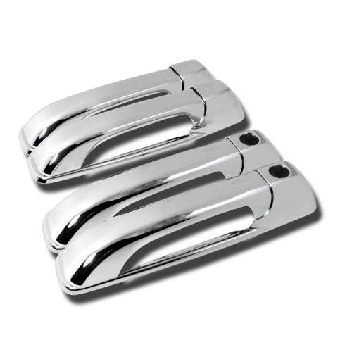Spec-D Tuning DRH-GKEE05C Jeep Grand Cherokee Dodge Ram Chrome Door Handle Covers