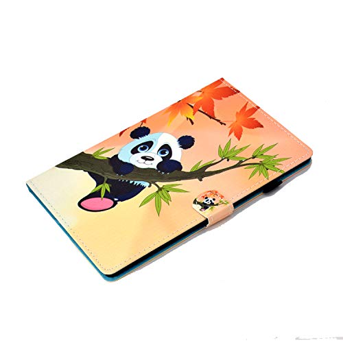 AsWant Etui do Lenovo Tab M10 Plus 10,3 cala Folio Flip Portfel Etui na karty Magnetyczny Tablet Etui ochronne do Lenovo Tab M10 Plus FHD 10,3" TB-X606X/TB-X606F - Panda Bambus