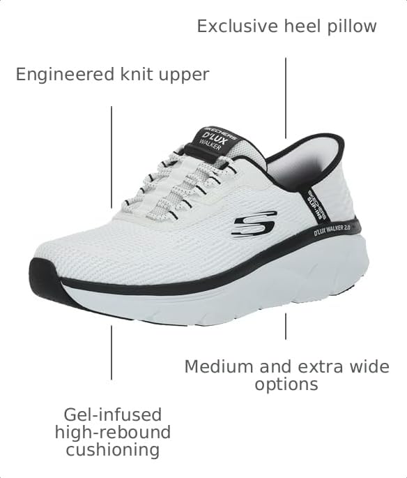 Image of Skechers Men's D'Lux Walker Rezinate Hands Free Slip-in