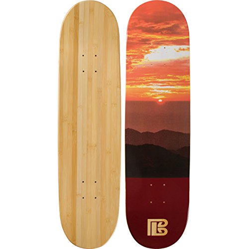 Bamboo Skateboards Sunset Graphic Skateboard Deck Only - More Pop, Lasts Longer Than Maple, Eco Friendly 7.75