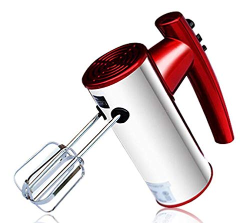 Handmixer Elektrischer Haushalts-Eierschläger 350 W High Power 2 Rührstange 8-Gang-Schaltfunktion Popup-Design mit einem Knopf Rot