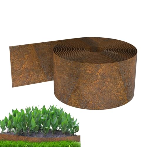 Borde Decorativo Jardines | Delimitador Jardín - Valla Decorativa de Metal de 10 Metros para Jardines Senderos Patio Exterior Terreno Trasero Paisajismo