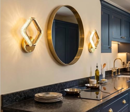 Image of Lyse Decor Wall Lights for Home Decoration LED Wall Light with 3 Color Modes, Easy Installation, Ideal for Modern Interiors, Bedroom, Living Room, Hallway, Office (2, WL90)