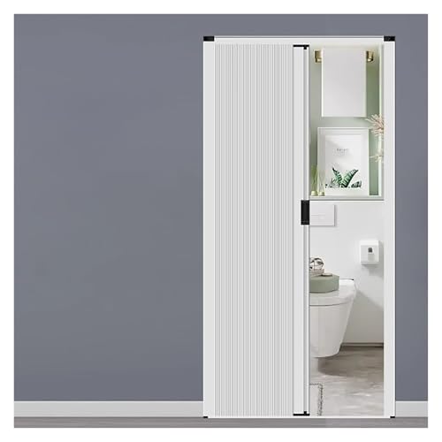 Puerta de armario de acordeón, divisor de habitación plegable para oficinas en casa, puerta retráctil opaca para cocina, dormitorio, sala de estar
