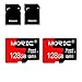 2 Pack 128GB Micro SD Card with SD Adapter High Speed Memory Card,C10 A1 Memory TF Card for Camera/Dash Cam/Smartphone/Tablet/Drone