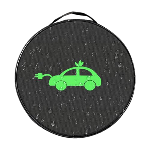 Borsa per cavi borsa elettrica impermeabile robusta Oxford di grande capacità facile da trasportare imbottitura anti-collisione cerniera sicura design salvaspazio di ricarica per da auto