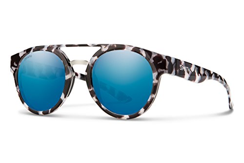 Smith Range Round Sunglasses, Choco Tort/ChromaPop Blue Mirror, One Size