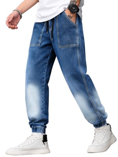 Image of Noble Monk Men's Denim Jeans | Stylish Casual Wear | Stretchable Cotton Trousers | Comfortable Everyday Pants | Travel, Outdoor & Streetwear