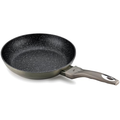 ALZA Greenplus - Sartén de 28 cm, Aluminio Forjado, Antiadherente XylanPlus Sin PFOA, Todas las Cocinas, Inducción, Lavavajillas, Color Champagne