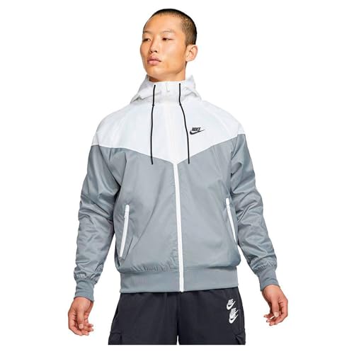 Nike Herren Sw Spe Wvn Lnd Jacke, Smoke Grey/White/Smoke Grey/Bl, L EU
