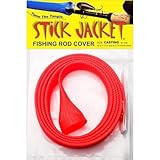 Stick Jacket Casting Fishing Rod Cover Neon Red