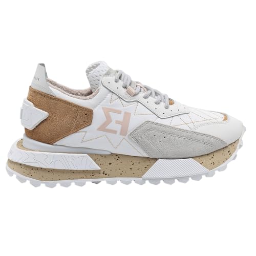 Image of The NSJ600 is a Sneaker with a Very Graphic Design, Made of Leather, Premium Suede and Nylon its Vintage Sporty Finish fit Every Outfit.