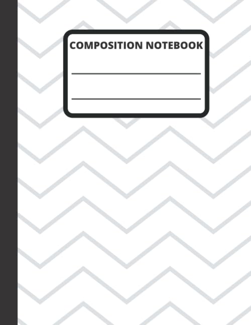 White Composition Notebook: 8.5 x 11, College Ruled, 120 pages: (Office & School Essentials)
