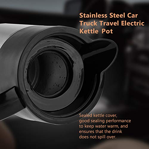 Tetera eléctrica portátil acero 1300ml para auto miniatura 3
