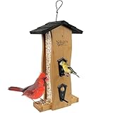 Nature's Way Bird Products BWF5 Bamboo Vertical Wave Feeder, 14.5 by 8.25 by 8.5-Inch,Brown