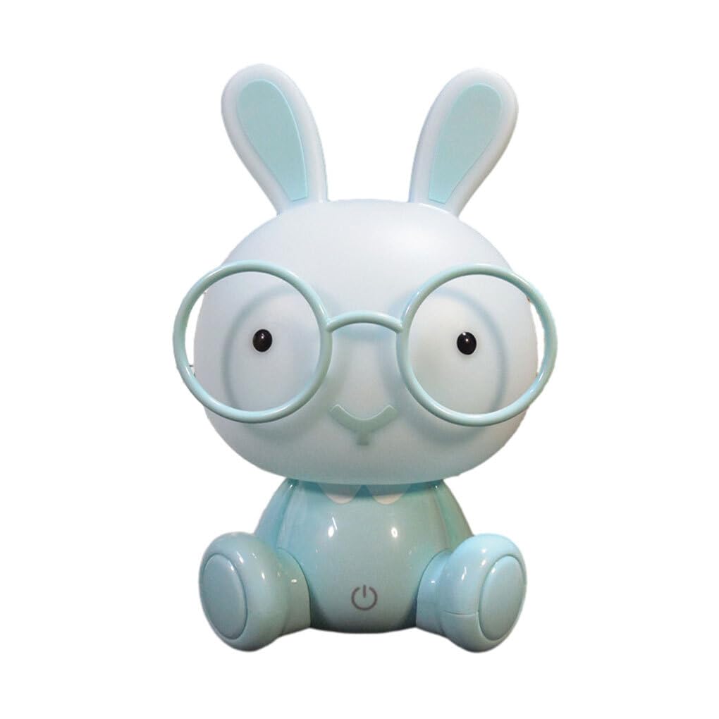 siduytin Ease of and Security - LED Night Lamp with User-Friendly Features Rabbit LED Night ABS Led Night Light Night Lights, 55003B Blue