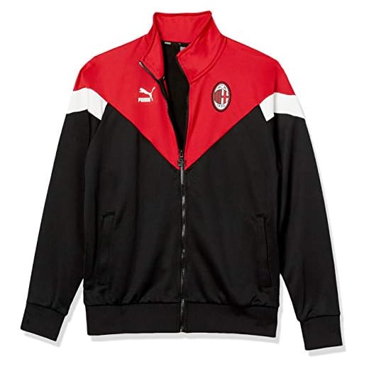 PUMA Men's AC Milan ACM Iconic MCS Track Jacket, Black, S