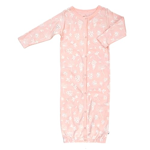 Image of Babysoy Unisex Baby Long Sleeve Gown Sleep Sack, Ultra Soft Nightgown, Newborn Reversible Mittens