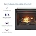 Duluth Forge Ventless 26,000 BTU Heats 1,350 Square Feet Dual Fuel No-Clearance Gas Fireplace Insert with Remote Control, Black