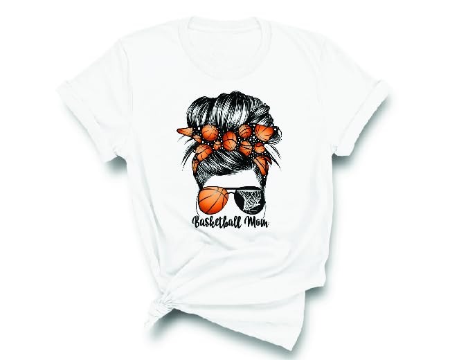 Basketball Mom Shirt Short Sleeve Shirt Basketball Mom Unisex Adult Outfit Great Gift For A Mom With A Basketball Player kid4