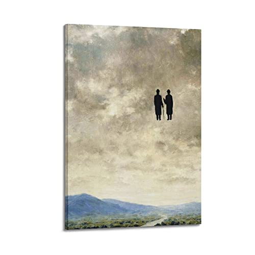 JAHER L'arte della conversazione di René Magritte, poster artistico da parete, decorazione moderna per la casa, 20 x 30 cm