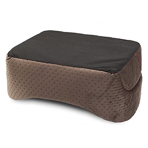 BOUTIQUE ZOO Hunde Autositz Universal Waschbar Abriebfest, Autositz Hund für Vordersitz, Beifahrersitz, Rückbank, Hundebett Hundetasche, M: 51 cm x 40 cm, Braun - Wildlederimitat