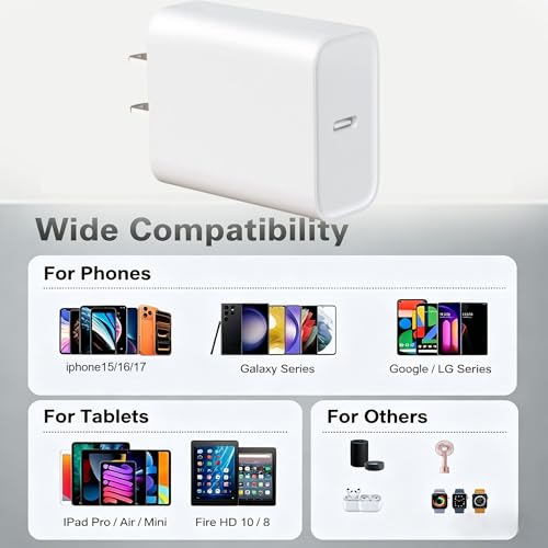 i Phone 18 17 16 Charger,Type c Charger Fast Charging,c wall Chargers Block - image 7