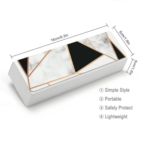 Étui à lunettes marbré noir antichoc pour protéger vos solaires