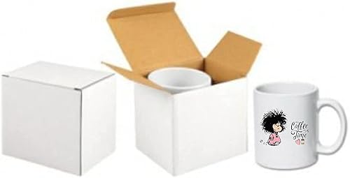 Miniatura 9 de YETLE - Taza de café con texto Its Coffee Time color blanco