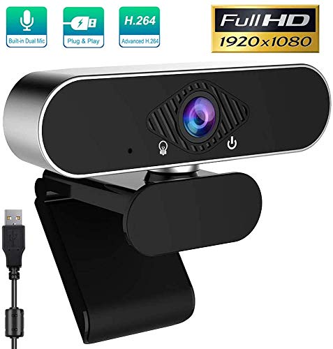 1080P Webcam with Microphone Full HD Video Camera for PC Laptop Desktop USB