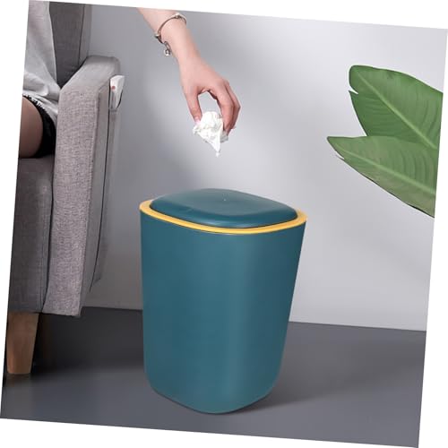 Tapa útil para bote de basura compacto para cocina y baño miniatura 6